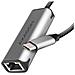 Ade-25r Adattatore Per Inversione Del Genere Dei Cavi Usb Type A Rj-45 Grigio - Foto miniatura 1