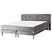 Letto Matrimoniale 180 X 200 M Grigio Chiaro Marquise - Foto miniatura 6