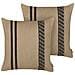 Set Di 2 Cuscini Desalix Iuta 45 X 45 Cm Beige A Strisce - Foto miniatura 7
