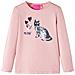Maglietta Bambina Maniche Lunghe Rosa Chiaro 92 - Foto miniatura 1