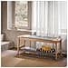 Panca Scarpiera Cassapanca Da Interno Mobile Bagno Naturale-grigio 110x37x46cm Hfsr01-n - Foto miniatura 6