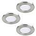 Faretto Ad Incasso Moderno Fueva Z In Acciaio Nichel Satinato 3 Luci Led 2,8w - Foto miniatura 2