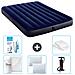 Set Materassino Gonfiabile - 191x137x25 Cm - Blu - Include Accessori Coordinati Cb1 - Foto miniatura 1