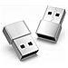 Adattatore Compatto Da Usb-c A Usb 2.0 In Argento - Confezione Da 2 - Foto miniatura 1