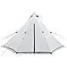 Tenda Familiare Tipi 6 Persone Bianca Tessuto Impermeabile - Foto miniatura 4