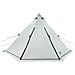 Tenda Familiare Tipi 6 Persone Bianca Tessuto Impermeabile - Foto miniatura 6