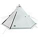 Tenda Familiare Tipi 6 Persone Bianca Tessuto Impermeabile - Foto miniatura 7