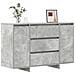 Mobile Concreto Grigio 120x41x75 cm Legno ingegnerizzato - Foto miniatura 3