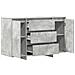 Mobile Concreto Grigio 120x41x75 cm Legno ingegnerizzato - Foto miniatura 5