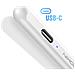 Stilo Capacitivo Per Ios Android Ricarica Usb-c Ultra Sottile Autonomia 8 Ore, Bianco - Foto miniatura 5