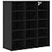 Scarpiera Rovere nero 77.5 x 30 x 83.5 cm Legno multistrato - Foto miniatura 1