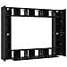 Set mobile TV 10 pcs Rovere nero Media 30.5 x 30 x 90 cm - Foto miniatura 7