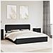 Letto con Contenitore Nero 200 x 200 cm Legno multistrato - Foto miniatura 2