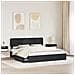 Letto con Contenitore Nero 200 x 200 cm Legno multistrato - Foto miniatura 3