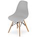 Sedia Valora OSAKA con gambe in legno grigio, design ergonomico x3 - Foto miniatura 6