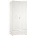 Armadio Camera Da Letto Vacone - Guardaroba 2 Ante Un Cassetto, 80x180h Cm Bianco - Foto miniatura 1
