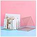 Libreria In Ferro Stile Nordico - Porta Libri Minimalista In Metallo Per Ufficio E Casa Gold - Foto miniatura 3