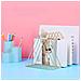 Libreria In Ferro Stile Nordico - Porta Libri Minimalista In Metallo Per Ufficio E Casa Gold - Foto miniatura 5