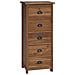 Cassettiera Naturale 45 x 35 x 110 cm Legno di teak solido - Foto miniatura 1