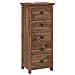 Cassettiera Naturale 45 x 35 x 110 cm Legno di teak solido - Foto miniatura 3