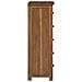 Cassettiera Naturale 45 x 35 x 110 cm Legno di teak solido - Foto miniatura 7
