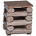 Pouf Naturale 30 x 30 x 38 cm Legno di teak solido - Foto miniatura 1