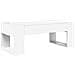 Tavolino da salotto Bianco 110 x 50 x 41 cm Legno multistrato - Foto miniatura 1