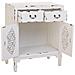 Mobile Ingresso In Legno Con 2 Cassetti E 2 Ante Bianco 66x36x78h Cm - Foto miniatura 5