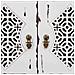 Mobile Ingresso In Legno Con 2 Cassetti E 2 Ante Bianco 66x36x78h Cm - Foto miniatura 8