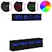 Unità a muro per TV con LED 5 pcs Rovere Nero 80 x 30 x 40 cm - Foto miniatura 4