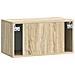 Mobile Porta TV da Muro Rovere Sonoma 59,5 x 31 x 30 cm - Foto miniatura 6