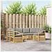 Set divano sezionale 6 pcs Bianco e Grigio Chiaro - Foto miniatura 2