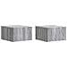 Mobiletto da notte a muro 2 pcs Sonoma grigio 49 x 34,5 x 20 cm - Foto miniatura 1