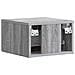 Mobiletto da notte a muro 2 pcs Sonoma grigio 49 x 34,5 x 20 cm - Foto miniatura 6