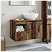 Set di mobili per il bagno 2 pz Legno antico - Foto miniatura 7