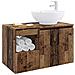 Set di mobili per il bagno 2 pz Legno antico - Foto miniatura 8
