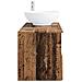 Set di mobili per il bagno 2 pz Legno antico - Foto miniatura 9
