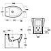 Simas Spazio Lft23 Bidet Filo Parete, Bianco - Foto miniatura 2
