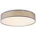 Design Led 24 Watt Illuminazione Da Soffitto Camera Da Letto Ombrello Tessile Grigio Chiaro Eek A Globo 15185d2 - Foto miniatura 1