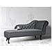 Chaise Longue Destra In Velluto Grigio Nimes - Foto miniatura 19