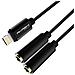 Adattatore Audio Lightning Verso 2x Ingresso Jack 3.5mm Compatto Nero - Foto miniatura 5