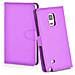 Custodia Compatibile Con Samsung Galaxy Note Edge In Violetta Ametista - Coperchio Protettiva Con Chiusura Magnetica, Funzione Stand E Tasca Per Le Carte - Foto miniatura 6