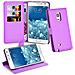 Custodia Compatibile Con Samsung Galaxy Note Edge In Violetta Ametista - Coperchio Protettiva Con Chiusura Magnetica, Funzione Stand E Tasca Per Le Carte - Foto miniatura 7