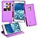 Custodia Compatibile Con Samsung Galaxy Note Edge In Violetta Ametista - Coperchio Protettiva Con Chiusura Magnetica, Funzione Stand E Tasca Per Le Carte - Foto miniatura 3