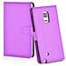 Custodia Compatibile Con Samsung Galaxy Note Edge In Violetta Ametista - Coperchio Protettiva Con Chiusura Magnetica, Funzione Stand E Tasca Per Le Carte - Foto miniatura 13