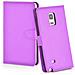 Custodia Compatibile Con Samsung Galaxy Note Edge In Violetta Ametista - Coperchio Protettiva Con Chiusura Magnetica, Funzione Stand E Tasca Per Le Carte - Foto miniatura 5