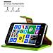 Custodia Compatibile Con Nokia Lumia 625 In Verde Erbe - Coperchio Protettiva Con Chiusura Magnetica, Funzione Stand E Tasca Per Le Carte - Foto miniatura 3