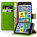 Custodia Compatibile Con Nokia Lumia 625 In Verde Erbe - Coperchio Protettiva Con Chiusura Magnetica, Funzione Stand E Tasca Per Le Carte - Foto miniatura 4