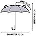 Parapluie Pour Enfant Fisher-price Le Éléphant 3d En Polyester 38cm Ombrello Classico, 56 Cm, Blu (bleu)  - Foto miniatura 3