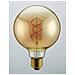 Lampadina Maxi Curved Gold, Decorativa, Con Filamento A Spirale, Oro In Vetro, 12,5 X 12,5 X 17,5 Cm, 1 X E27, 5w, 250lm, 2000k, 240v - Foto miniatura 1